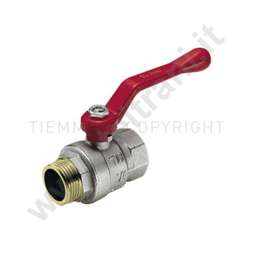 03529 - VALVOLA A SFERA IN OTTONE MASCHIO FEMMINA  D. 1'' CON LEVA