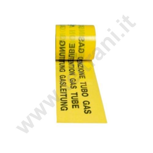 03924 - BENDA IN PVC PER SEGNALAZIONE TUBO GAS H.120 mm L.200 m