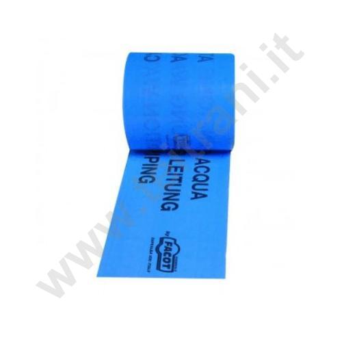 03925 - BENDA IN PVC PER SEGNALAZIONE TUBO ACQUA H.120 mm L.200 mm