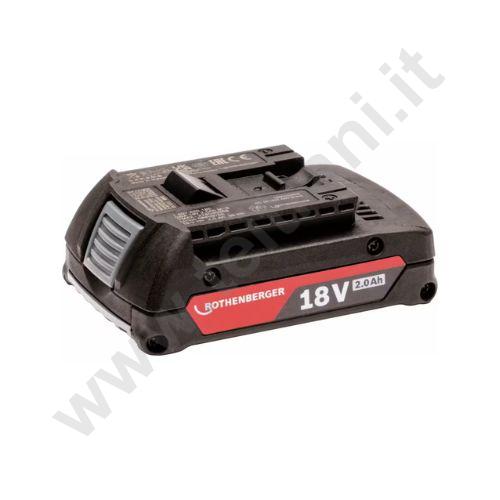 1000003859 - ROTHENBERGER BATTERIA RO BP18/2 - AKKU 18V/2,0AH - AMP