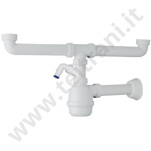 195 - SIFONE A 2 VIE IN PVC  1'1/2