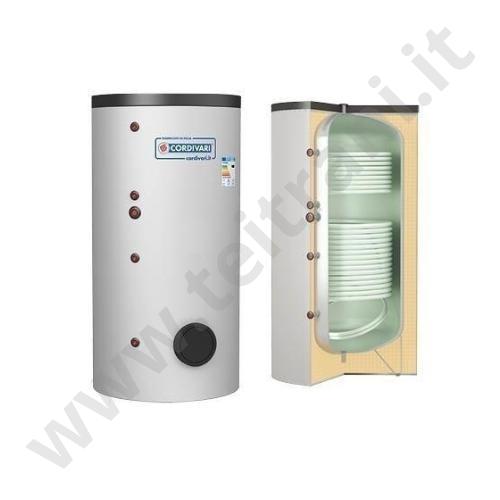 3134162320006 - CORDIVARI BOLLITORE BOLLY 2 AP 200 LITRI CON TRATTAMENTO POLYWARM CON DUE SCAMBIATORI FISSI AD ALTE PRESTAZIONI