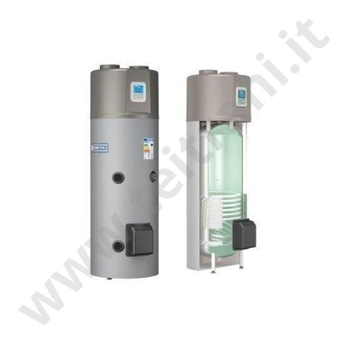 3181162330127 - CORDIVARI SCALDACQUA A POMPA DI CALORE BOLLYTERM HP1 NET LITRI 200 CON COIBENTAZIONE RIGIDA E UNO SCAMBIATORE INTEGRATIVO UNIVERSALE