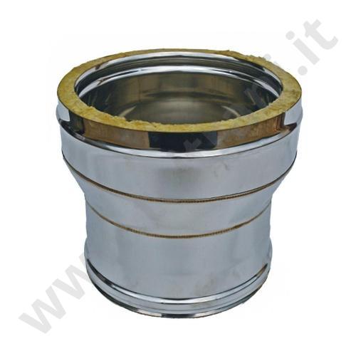 3306055228102 - RACCORDO CALDAIA DOPPIA PARETE IN ACCIAIO INOX AISI 316L DIAMETRO 180×200