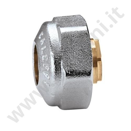 447014 - CALEFFI RACCORDO MECCANICO MONOBLOCCO PER TUBO IN RAME D.14 CROMATO FILETTATO