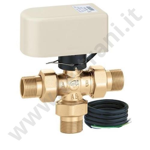 644352 - CALEFFI VALVOLA A SFERA A 3 VIE DEVIATRICE MOTORIZZATA 3/4''