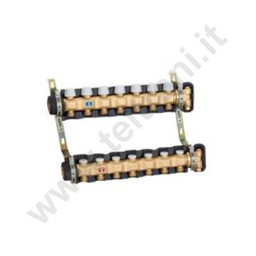 6637E5IS - CALEFFI COLLETTORE PREMONTATO COIBENTATO 1'1/4 x 3/4' x 5 VIE