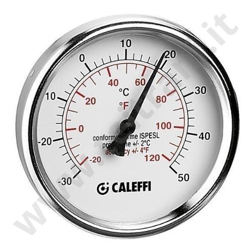 687000 - CALEFFI TERMOMETRO PER RAFFRESCAMENTO CON ATTACCO POSTERIORE -30+50° GAMBO 5cm. D.80