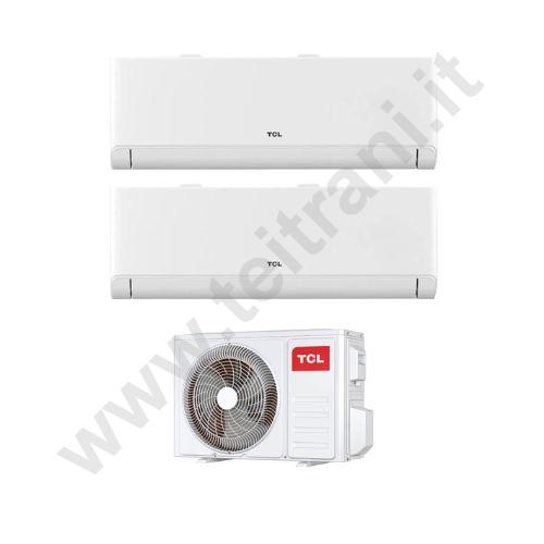 DUAL0912 - TCL CLIMATIZZATORE DUALSPLIT CON DUE UNITA' INTERNE BREEZEIN P5 9000+12000 BTU E UNA UNITA' ESTERNA MT1821 CON DUE ATTACCHI 18000 BTU - CON WIFI - R32