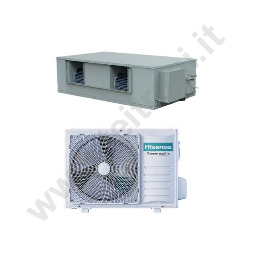 HISMONOCANALE250 - HISENSE CLIMATIZZATORE MONOSPLIT CANALIZZABILE AUD250UX4RPH8+AUW250U6RZ8 COMPLETA DI COMANDO CABLATO E COMANDO REMOTO