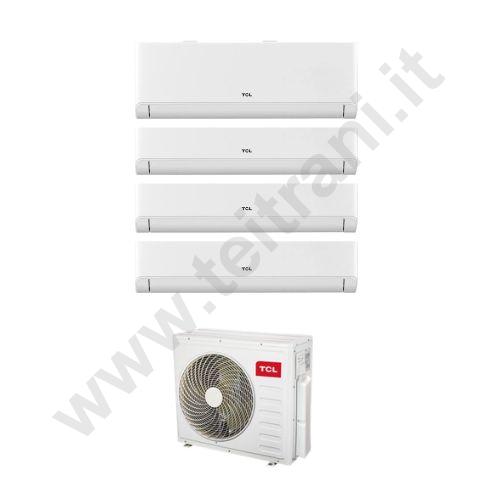 QUADRI0912 - TCL CLIMATIZZATORE QUADRISPLIT CON DUE UNITA' INTERNE BREEZEIN P5 9000 BTU E DUE UNITA' INTERNE BREEZEIN P5 12000 BTU E UNA UNITA' ESTERNA MT3240 CON QUATTRO ATTACCHI 30000 BTU - CON WIFI - R32