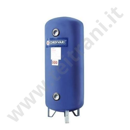 3001162130002 - CORDIVARI ACCUMULO ACQUA REFRIGERATA ZC VT ZINCATO LITRI 200 VERTICALE CON COIBENTAZIONE DA 20 mm