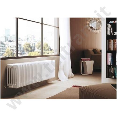 TUBOLARE60676 - ELEMENTO TUBOLARE ARDESIA A 6 COLONNE ALTEZZA  676 mm. INTERASSE  620 mm. COLORE BIANCO RAL 9010