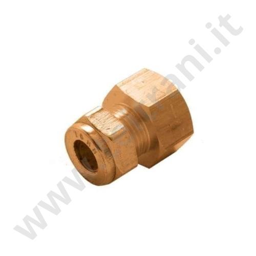 302OT0416 - BICONO FEMMINA CON OGIVA IN OTTONE  D. 3/4×16