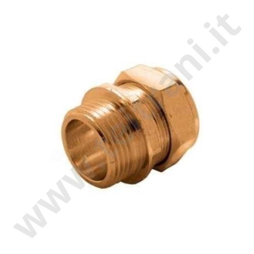 300OT0314 - BICONO MASCHIO CON OGIVA IN OTTONE  D. 1/2×14