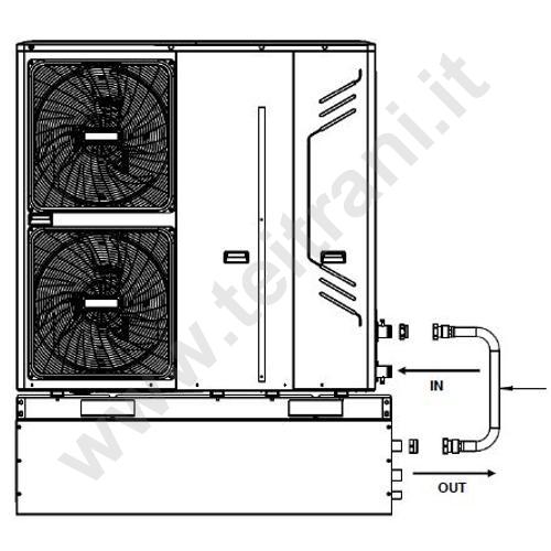 303001 - T&I BUFFER ACCUMULO INERZIALE  30 LITRI PER POMPA DI CALORE CON VASO DI ESPANSIONE
