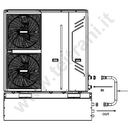 303002 - T&I BUFFER ACCUMULO INERZIALE  50 LITRI PER POMPA DI CALORE CON VASO DI ESPANSIONE