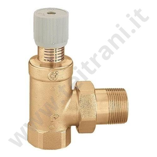 519500 - CALEFFI VALVOLA BY-PASS DIFFERENZIALE REGOLABILE CON SCALA GRADUALE 3/4''