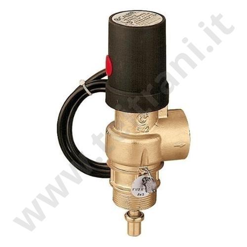 542870 - CALEFFI VALVOLA SCARICO TERMICO AD AZIONE POSITIVA CON RIARMO MANUALE 1  1/4'' OMOLOGATA INAIL