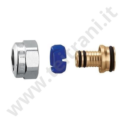 679024 - CALEFFI RACCORDO DARCAL CROMATO PER VALVOLE E DETENTORI 23  P.1,5  16×2 mm