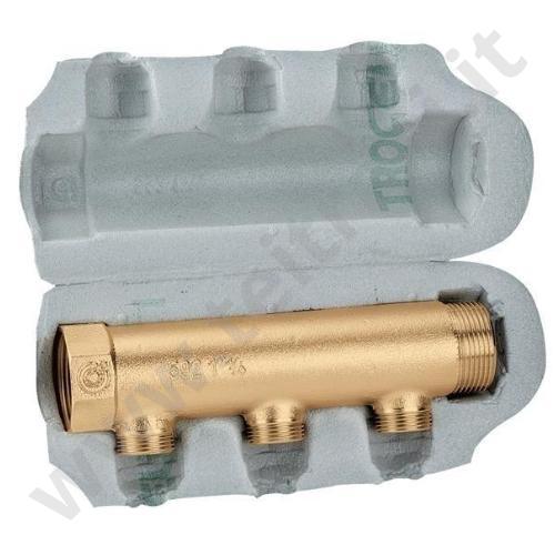 650722 - CALEFFI COLLETTORE COIBENTATO 1' 1/4×3/4×2 VIE