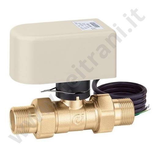 644252 - CALEFFI VALVOLA DI ZONA A SFERA A DUE VIE 3/4''  COMPLETA DI MOTORE 220 V