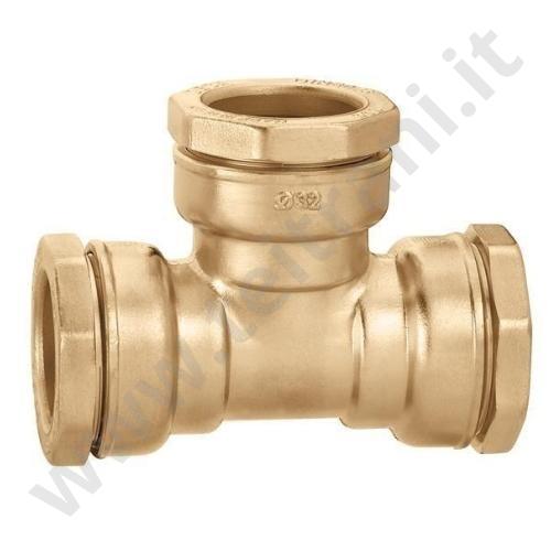 864050 - CALEFFI RACCORDO A TEE IN OTTONE  50×50×50
