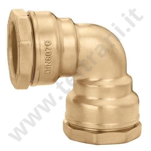 866063 - CALEFFI RACCORDO CURVO IN OTTONE 63×63