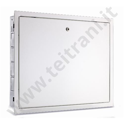 590205 - CASSETTA COLLETTORE LAMIERA BIANCA 50x45x9