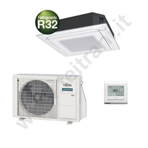3NGF88625 - FUJITSU CLIMATIZZATORE MONOSPLIT A CASSETTA ECO CIRCULAR FLOW KR 95×95 30000 BTU AUXG 30 KRLB DC INVERTER CON COMANDO A FILO R32