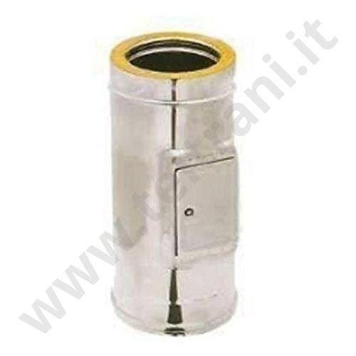 3306055341080 - CAMERA RACCOLTA INCOMBUSTI DOPPIA PARETE IN ACCIAIO INOX AISI 316L DIAMETRO 150/200