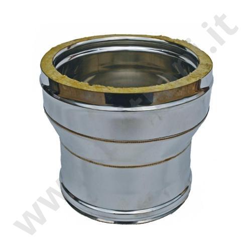 3307055229700 - RIDUZIONE DOPPIA PARETE IN ACCIAIO INOX AISI 316L  DIAMETRO 300×250