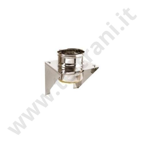 3306055321120 - SUPPORTO MURALE CON ELEMENTO DI TUBO DOPPIA PARETE IN ACCIAIO INOX AISI 316L DIAMETRO 200/250