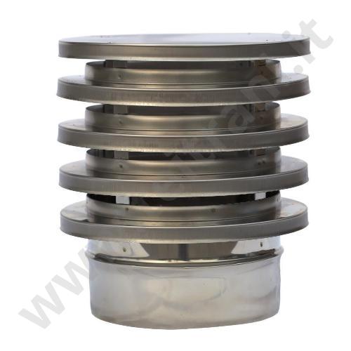 3305055241160 - CAPPELLO LAMELLARE IN ACCIAIO INOX AISI 316L DIAMETRO 120