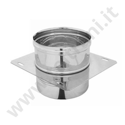 3304055232400 - PIASTRA DI BASE CON ELEMENTO DI TUBO IN ACCIAIO INOX AISI 316L DIAMETRO 200