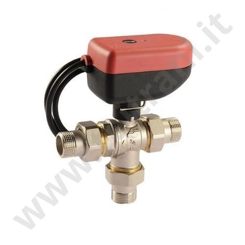 SR2221C3AU - COMPARATO VALVOLA A SFERA A 3 VIE DEVIATRICE MOTORIZZATA 3/4'' MODELLO TMO 20-MMM SPST M1S 230V