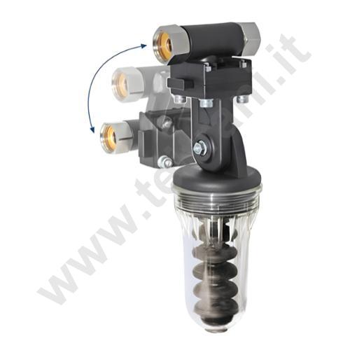 AQDOS001 - IDRO-TEC DOSATORE DI POLIFOSFATI AQUADOSE 1/2' ATTACCO ORIENTABILE CON 1 RICARICA