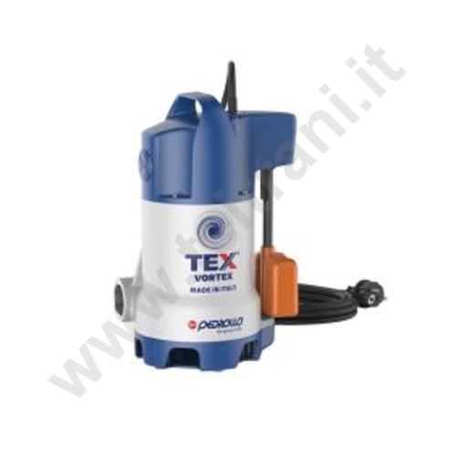 48TEX03A1 - PEDROLLO ELETTROPOMPA DA DRENAGGIO TEX 3 HP.0,75 VORTEX SOMMERGIBILE CON GALLEGGIANTE MAGNETICO PER ACQUE SPORCHE