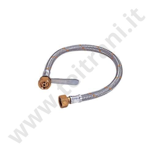 05152 - FLESSIBILE GAS cm.50 CON ATTACCHI FxF 20X1/14 SINISTRO