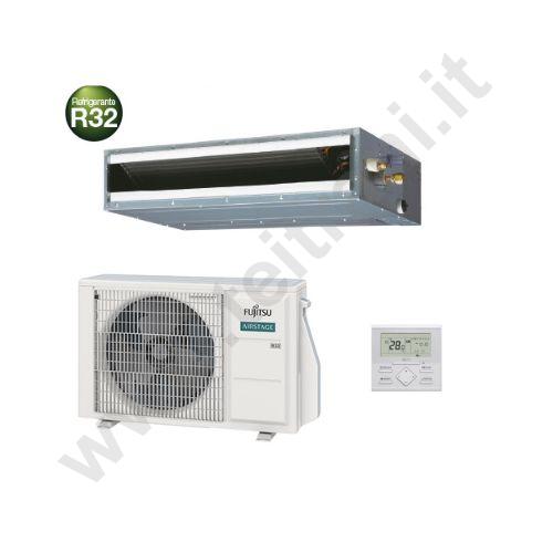 3NGF89115 - FUJITSU CLIMATIZZATORE CANALIZZABILE ECO KLL 12000 BTU MODELLO ARXG 12 KLLAP GAS R32 DC INVERTER CON COMANDO A FILO