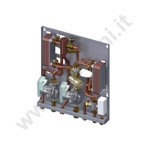 49060760 - LOVATO MODULO DI SEPARAZIONE T-FIRE R1 CON UN SCAMBIATORE E UN CIRCOLATORE CON PORTELLO DI CHIUSURA BIANCO