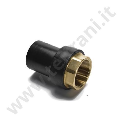 900301 - GIUNTO DI TRANSIZIONE POLIETILENE-OTTONE FILETTATO FEMMINA  D. 32×1''