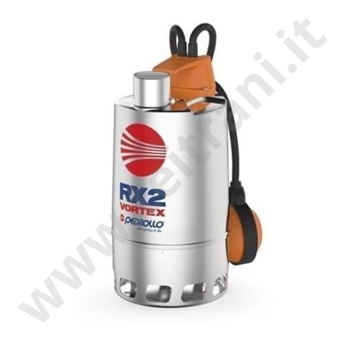 026105 - PEDROLLO ELETTROPOMPA SOMMERGIBILE CORPO INOX RX-VORTEX RXm3/20 HP.0,75 220v