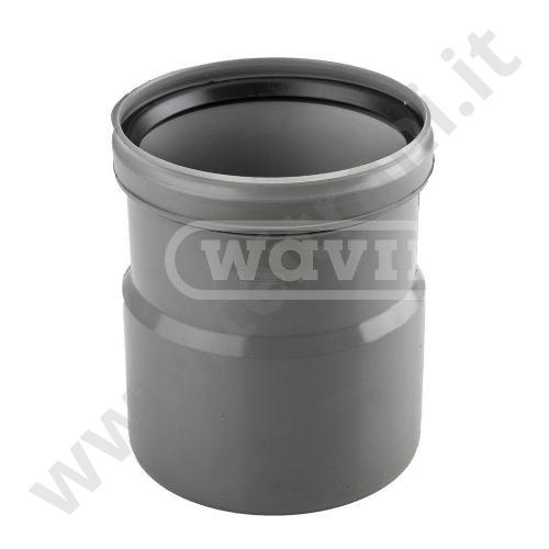 300020 - PP RACCORDO DI PASSAGGIO A 2 BICCHIERI IN PVC-PP FEMMINA 110 - FEMMINA 100