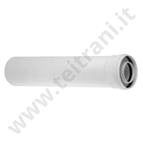 93400500 - PROLUNGA SCARICO FUMI COASSIALE IN PPS  100×60 L. 500 PER CALDAIA A CONDENSAZIONE