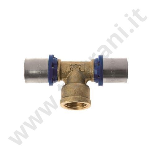 P2TF0316 - P2 RACCORDO TES FEMMINA A PRESSARE  1/2 × 16 × 2