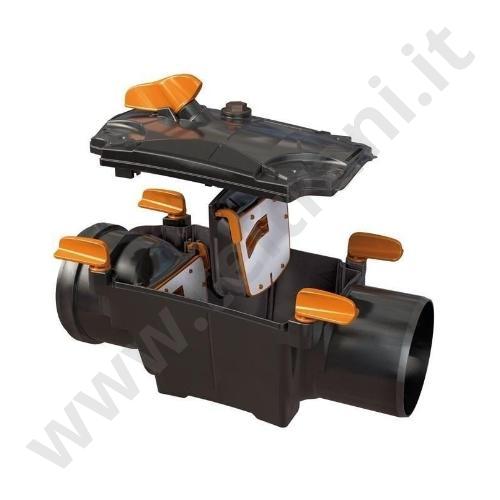 24PR110 - REDI VALVOLA ANTIRIFLUSSO IN PVC PER FOGNA  D. 110 1 PIATTELLO