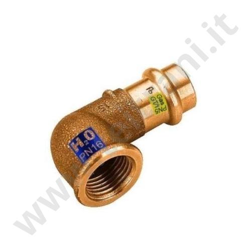 090PR0854 - GOMITO FEMMINA PER RAME A PRESSARE  D. 2'×54