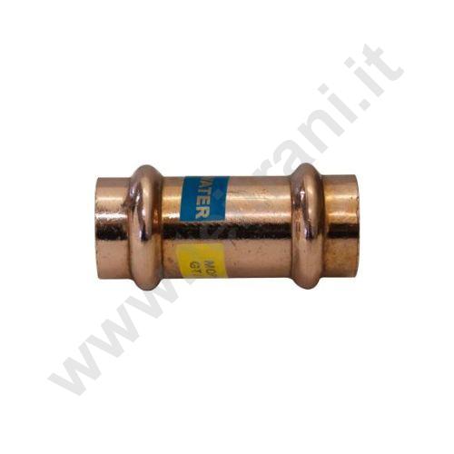 270PR22 - MANICOTTO FEMMINA FEMMINA IN RAME A PRESSARE  D. 22