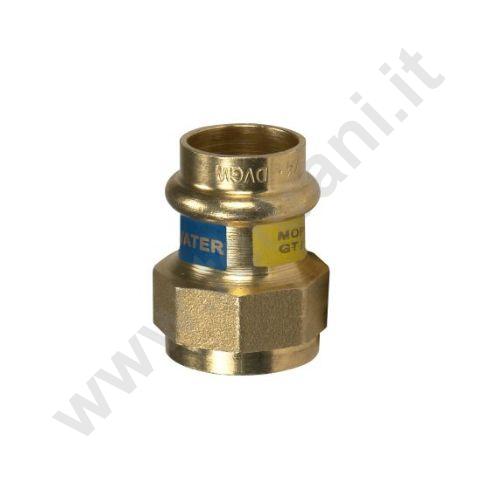 270PR0522 - RACCORDO FEMMINA PER RAME A PRESSARE  D. 1'×22